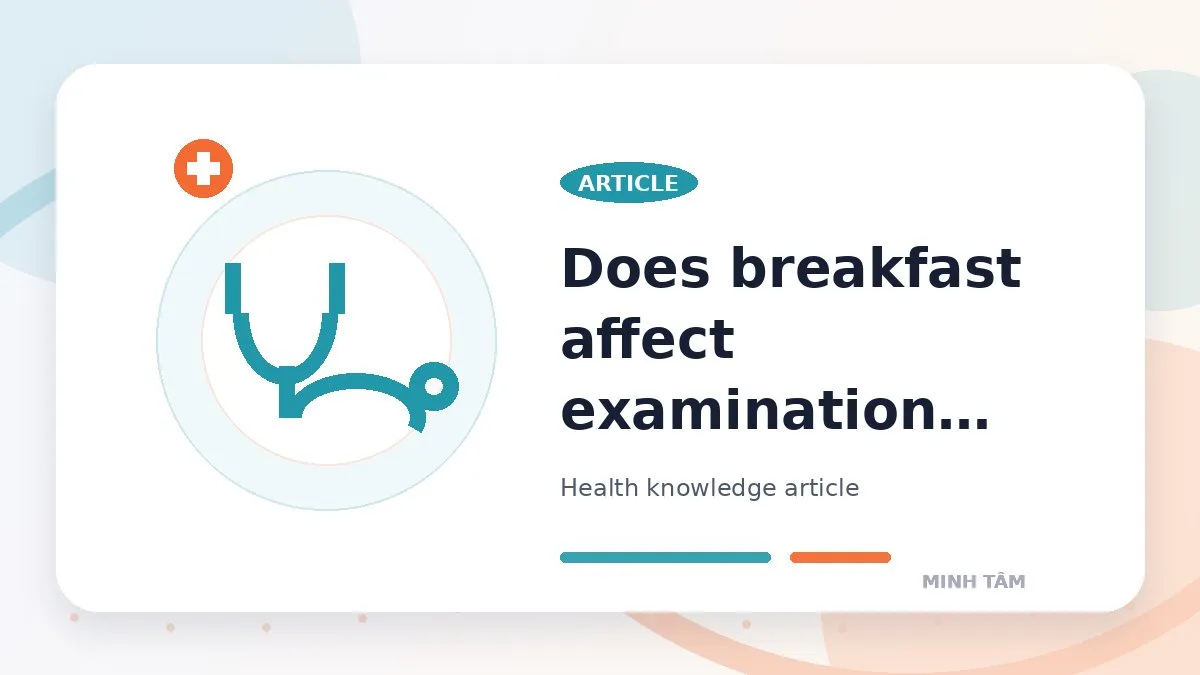 Does breakfast affect examination results?