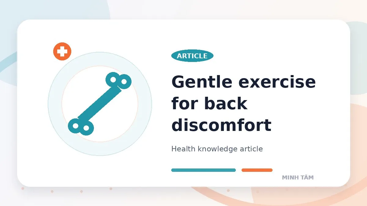 Gentle exercise for back discomfort