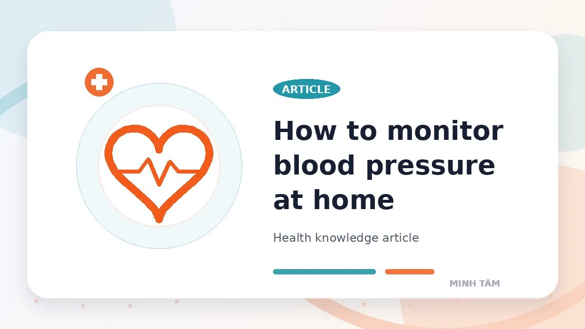 How to monitor blood pressure at home