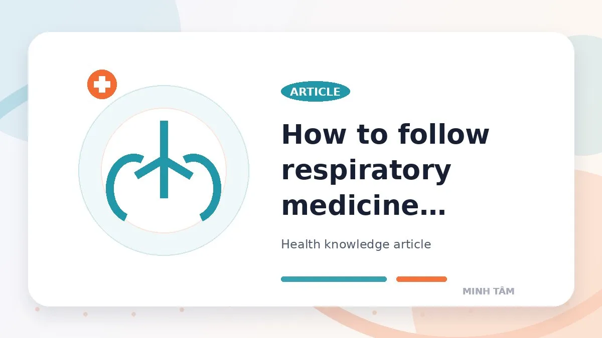 How to follow respiratory medicine concerns at home